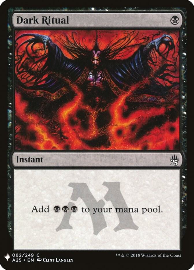 Dark Ritual (A25) - The List Reprints - Magic: The Gathering