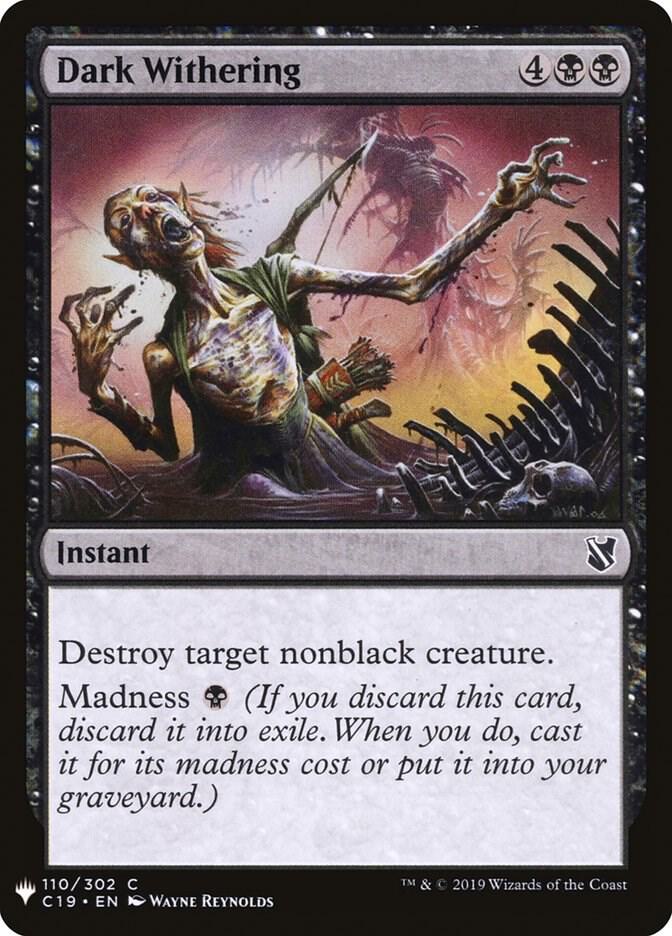 Dark Withering #C19-110 — The List