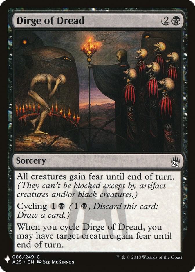 Dirge of Dread #A25-86 — The List