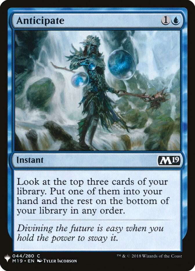 Anticipate - The List Reprints - Magic: The Gathering Anticipate - The List Reprints - Magic: The Gathering