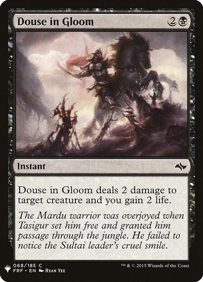 Douse in Gloom #FRF-68 — The List