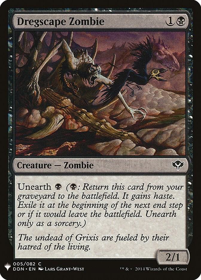 Dregscape Zombie #DDN-5 — The List