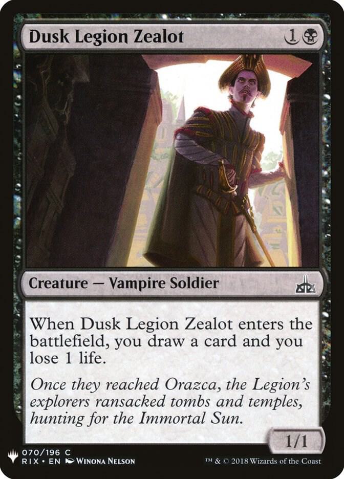 Dusk Legion Zealot #RIX-70 — The List