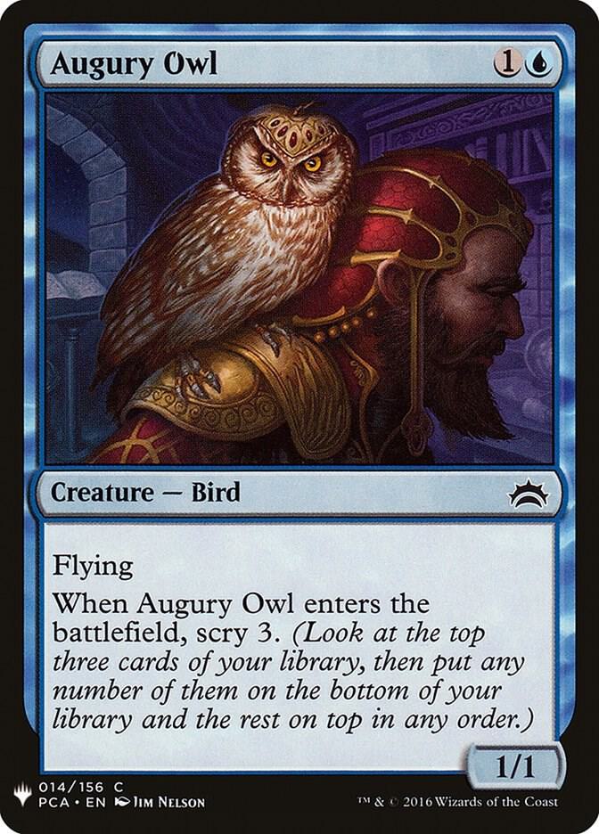 Augury Owl #PCA-14 — The List