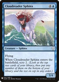 Cloudreader Sphinx (The List Reprints)
