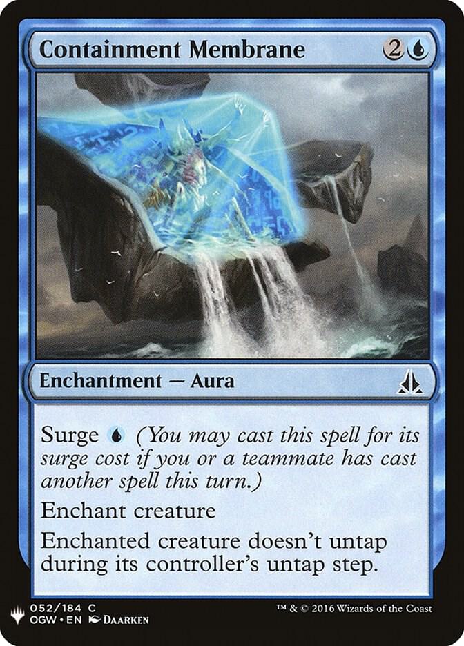 Containment Membrane #OGW-52 — The List
