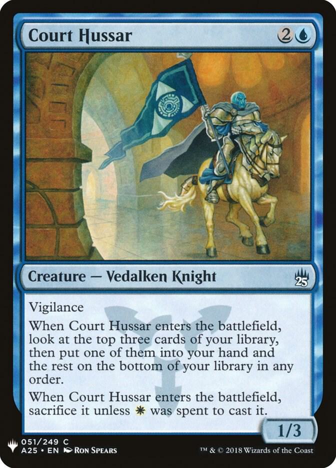 Court Hussar #A25-51 — The List