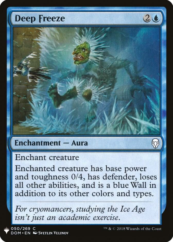 Deep Freeze #DOM-50 — The List