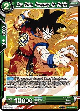 Son Goku, Prepping for Battle #BT8-046_PR — Malicious Machinations Pre-Release Cards