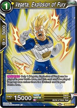 Vegeta, Explosion of Fury #BT8-071_PR — Malicious Machinations Pre-Release Cards