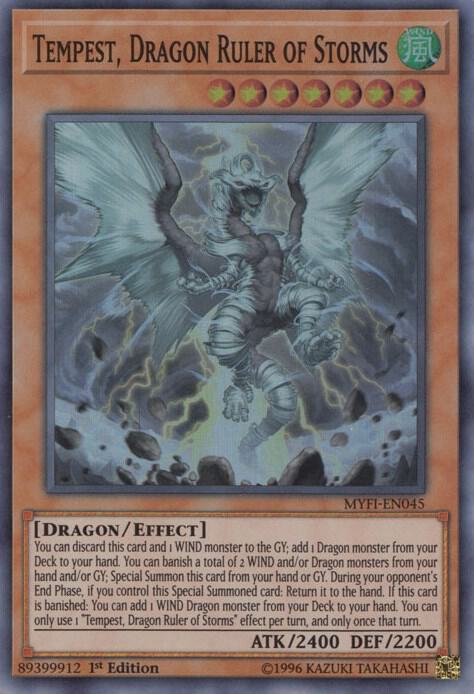 ヨントントレカ Tempest Tempest, Dragon Ruler of Storms - Mystic Fighters - YuGiOh