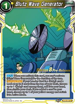 Blutz Wave Generator #BT8-087_PR — Malicious Machinations Pre-Release Cards