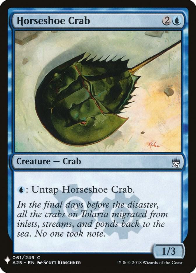Horseshoe Crab #A25-61 — The List