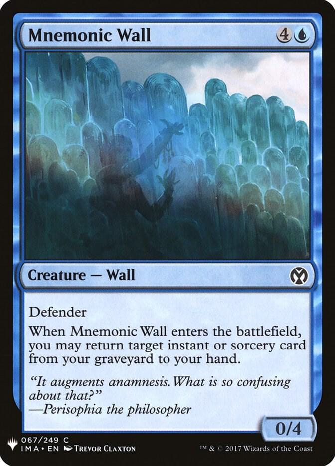Mnemonic Wall #IMA-67 — The List