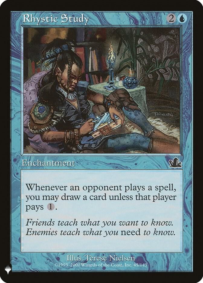 Rhystic Study - The List Reprints - Magic: The Gathering