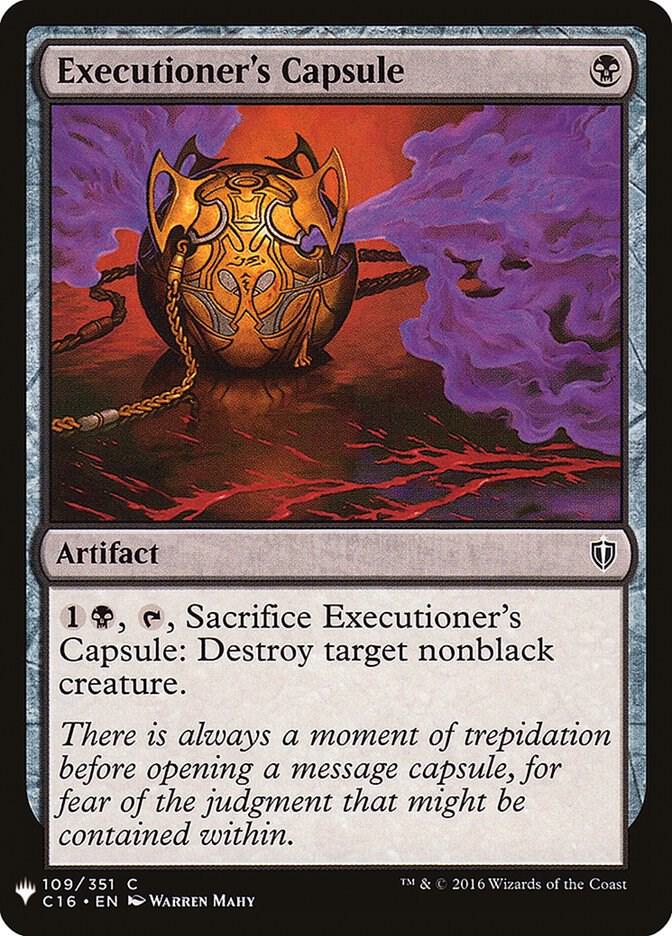 Executioner's Capsule #C16-109 — The List