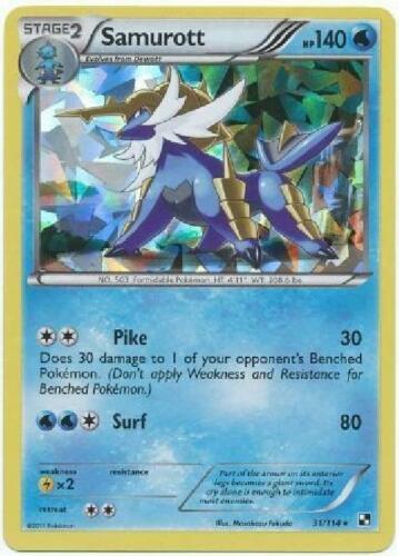 Samurott - 31/114 (Cracked Ice Holo) 031/114 from Deck Exclusives