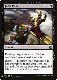 Fatal Push (The List Reprints)