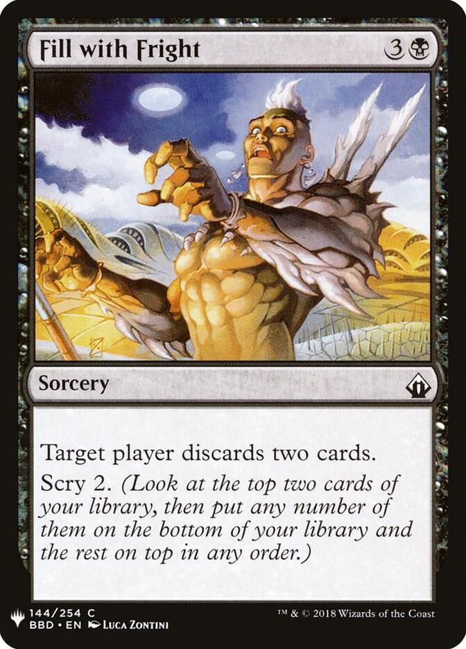 Fill with Fright #BBD-144 — The List