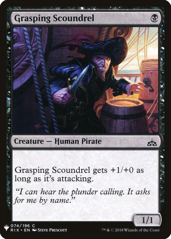 Grasping Scoundrel #RIX-74 — The List