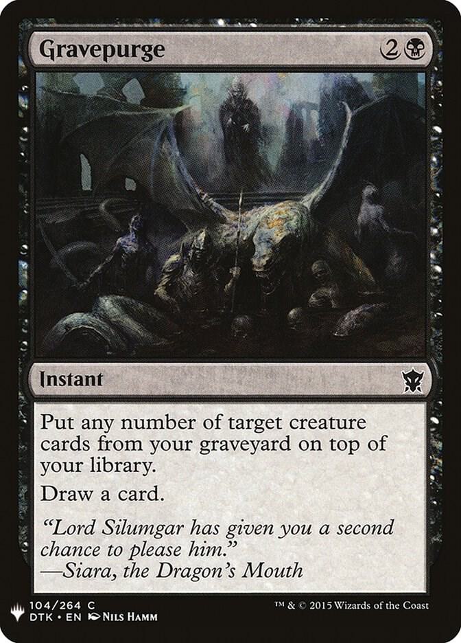 Gravepurge #DTK-104 — The List