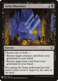 Grim Discovery - The List Reprints - Magic: The Gathering card