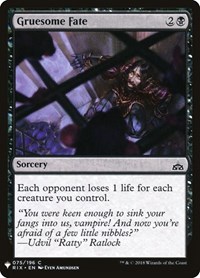 Gruesome Fate - The List Reprints - Magic: The Gathering card