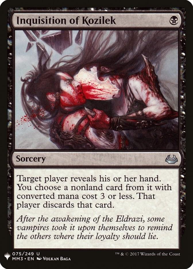 Inquisition of Kozilek #MM3-75 — The List