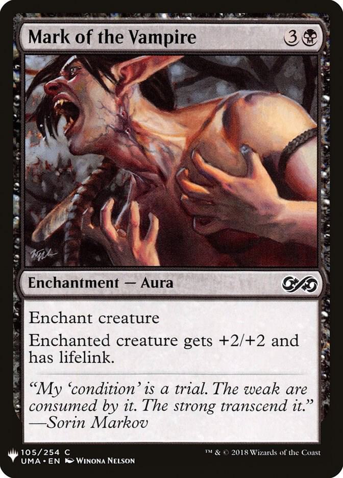 Mark of the Vampire #UMA-105 — The List