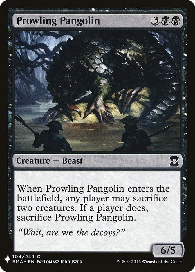 Prowling Pangolin #EMA-104 — The List
