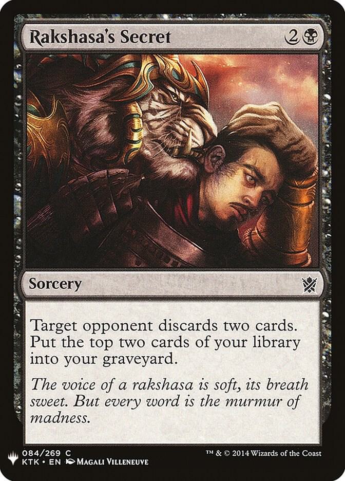 Rakshasa's Secret #KTK-84 — The List