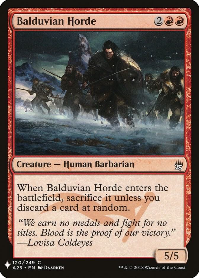 Balduvian Horde #A25-120 — The List
