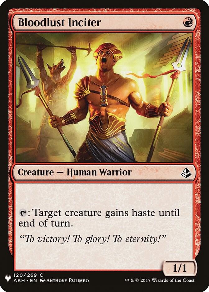 Bloodlust Inciter #AKH-120 — The List