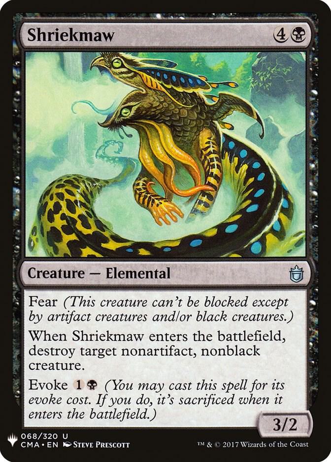 Shriekmaw #CMA-68 — The List