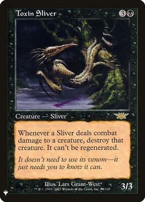 Toxin Sliver #84 – The List Reprints (Rare)