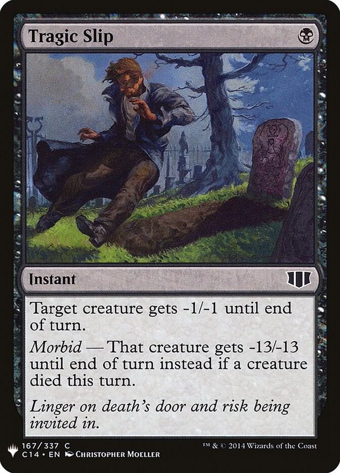Tragic Slip #C14-167 — The List