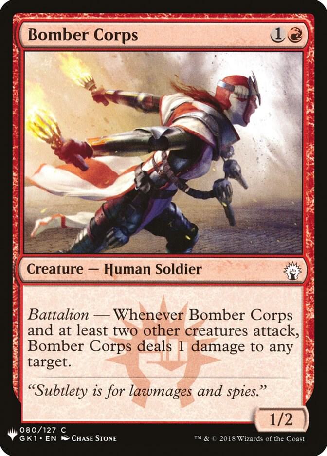 Bomber Corps #GK1-80 — The List