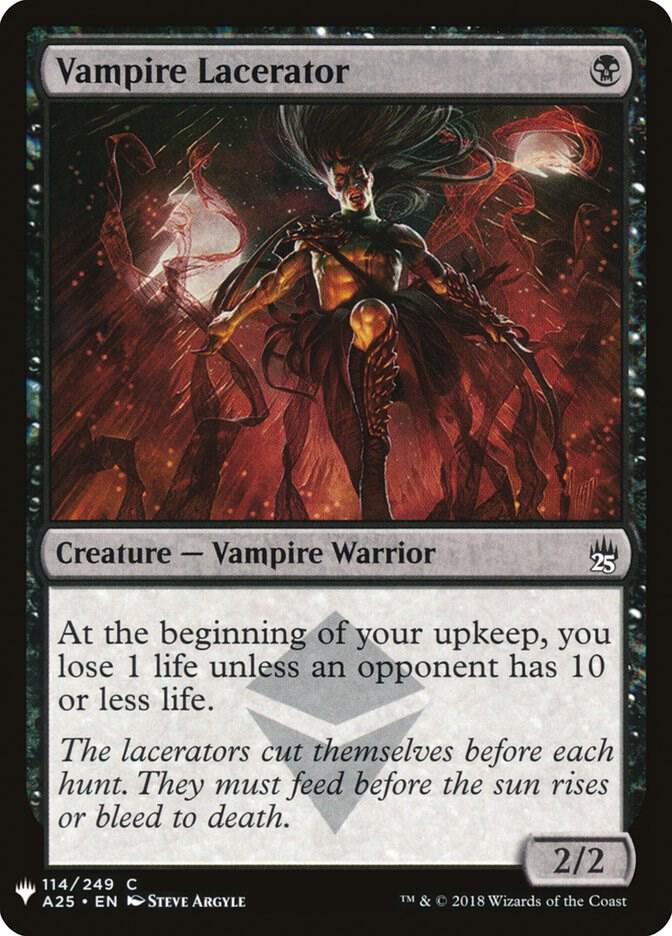 Vampire Lacerator #A25-114 — The List