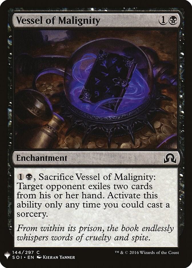 Vessel of Malignity #SOI-144 — The List