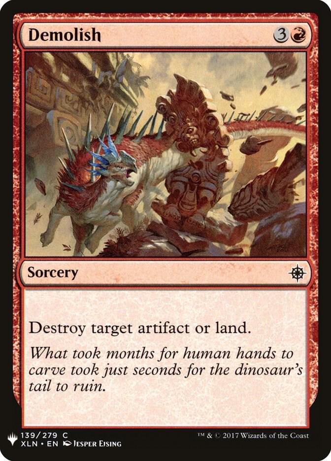 Demolish #XLN-139 — The List