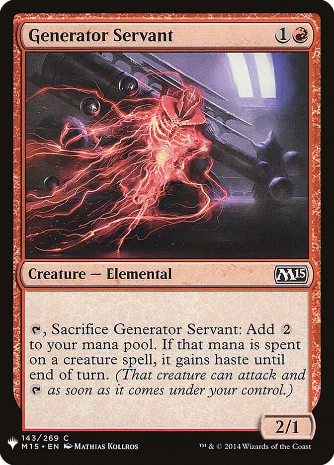 Generator Servant #M15-143 — The List