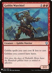 Goblin Warchief (The List Reprints)