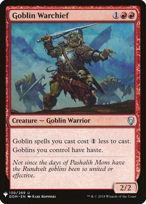 Goblin Warchief 130/269 – The List Reprints (Uncommon)