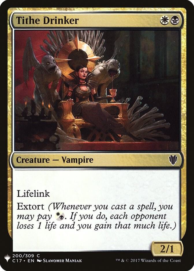 Tithe Drinker #C17-200 — The List