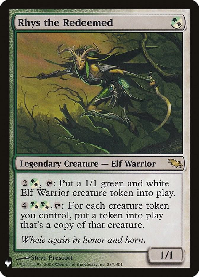 Rhys the Redeemed - The List Reprints - Magic: The Gathering - TCGplayer.com