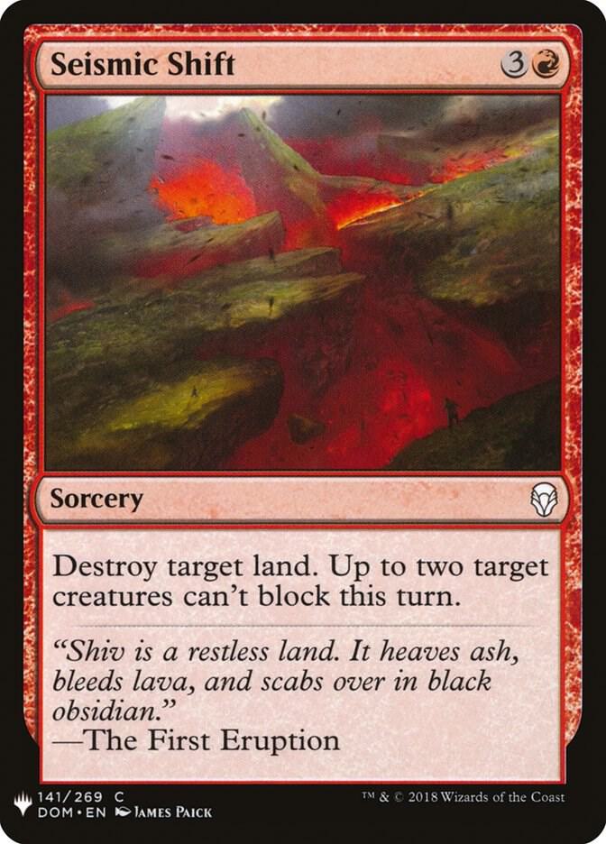 Seismic Shift #DOM-141 — The List