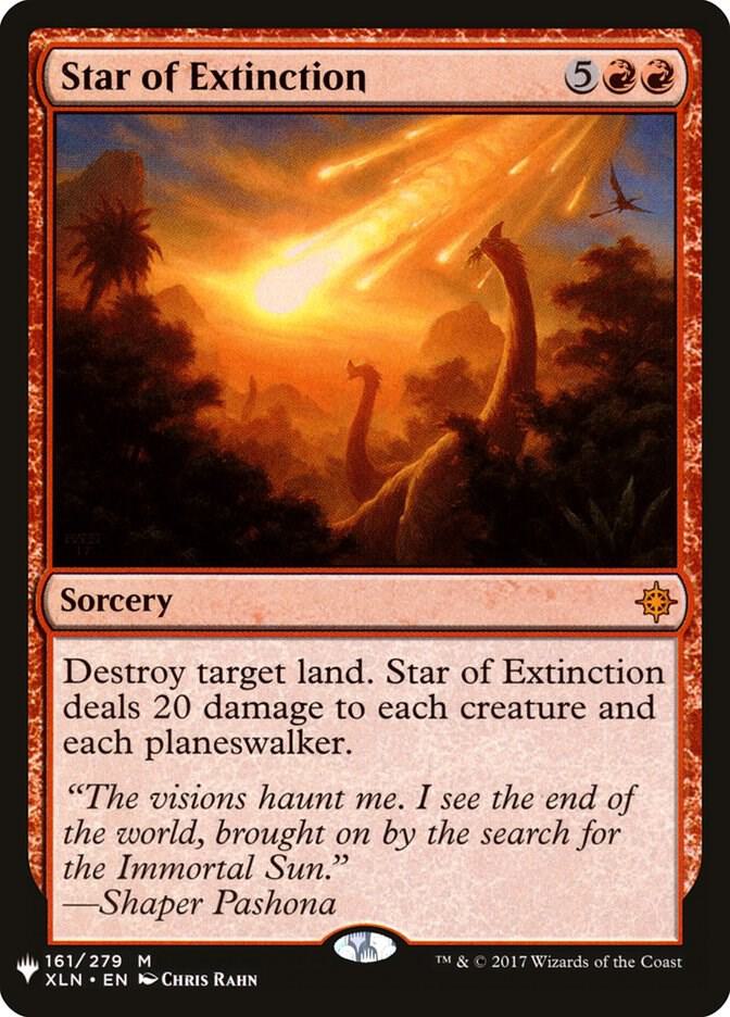 Star of Extinction #XLN-161 — The List