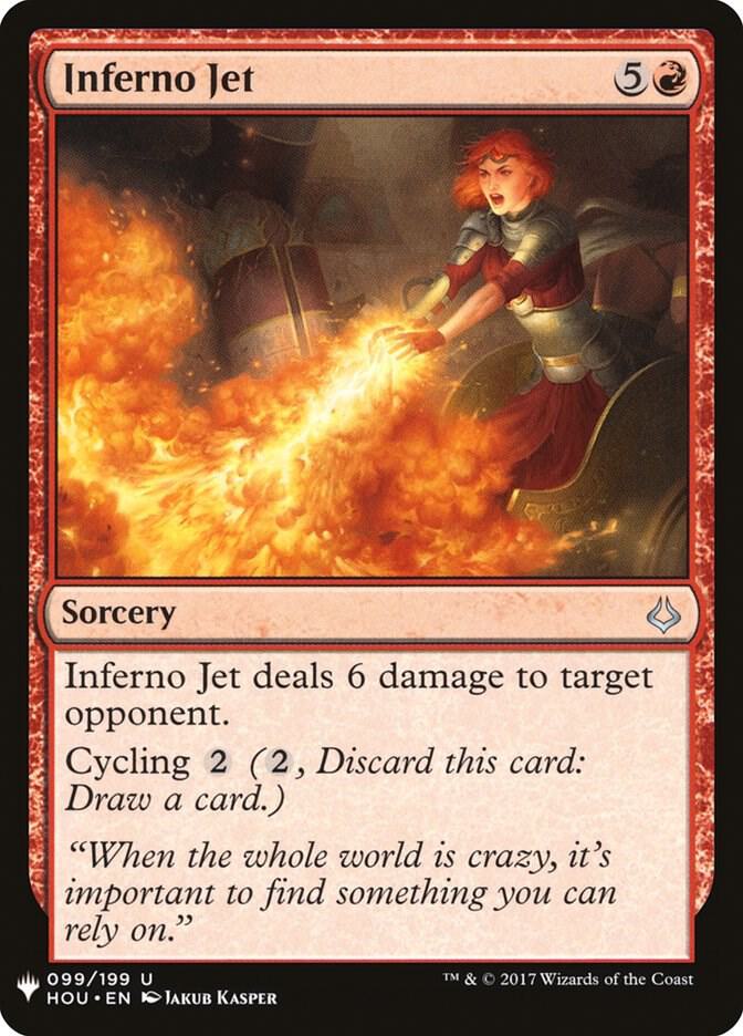 Inferno Jet #HOU-99 — The List