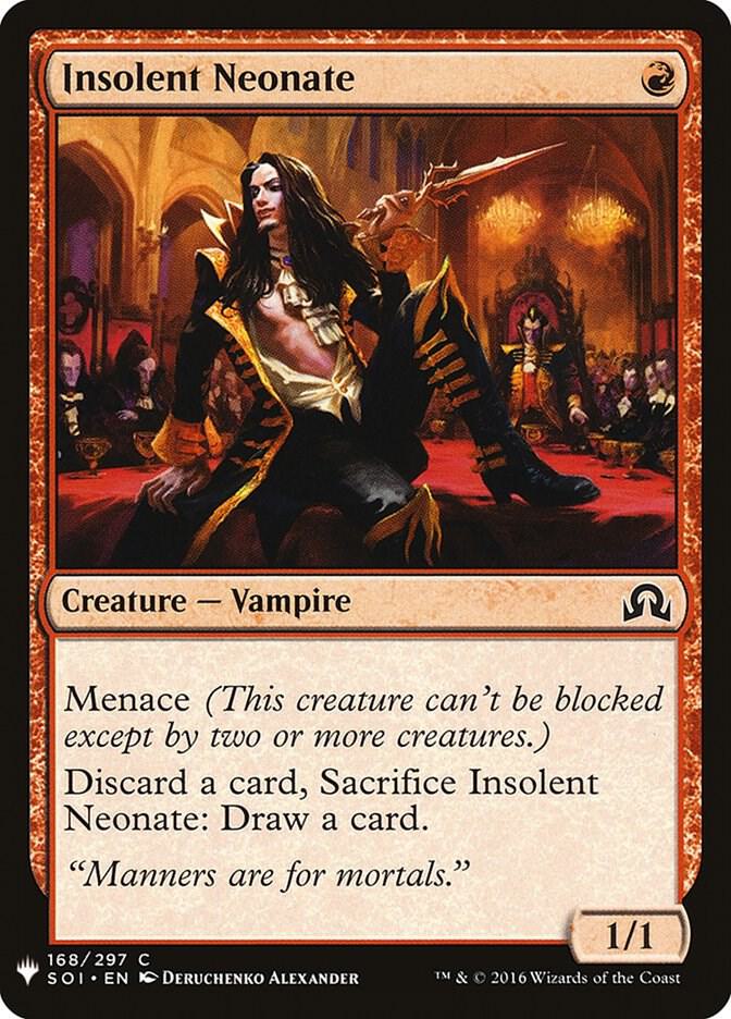 Insolent Neonate #SOI-168 — The List