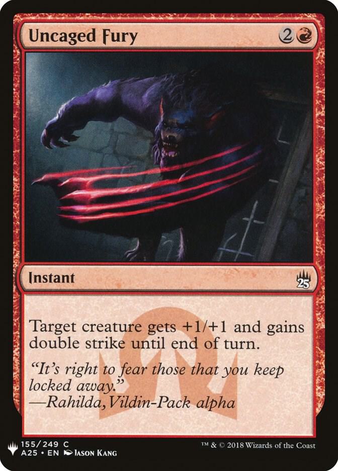Uncaged Fury #A25-155 — The List